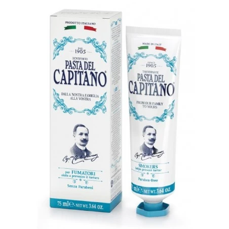Dentífrico Pasta Del Capitano 1905 Fumadores 75ml 4 Dentífrico Pasta Del Capitano 1905 Fumadores 75ml - Imagen 2