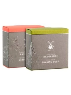 Dúo De Jabones De Afeitar De Aloe Vera Y Pomelo/Menta MÜHLE -Gifts And Care-ES.com duo de jabones de afeitar de aloe vera y pomelomenta muehle 1