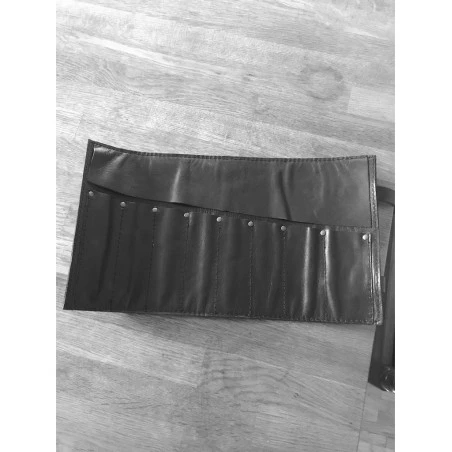 Funda De Cuero Negra Enrrollable Para Tijeras Kai Kasho 8 Funda De Cuero Negra Enrrollable Para Tijeras Kai Kasho - Imagen 6