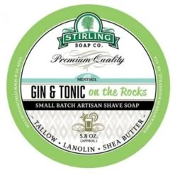 Jabón De Afeitar Gin & Tonic On The Rocks Stirling Soap Co 1 -Gifts And Care-ES.com jabon de afeitar gin tonic on the rocks stirling soap co 170ml 1