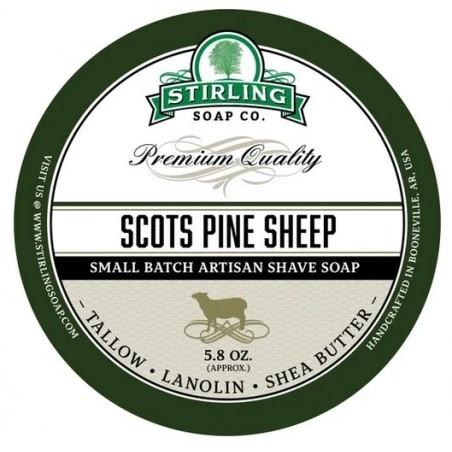 Jabón De Afeitar Scots Pine Sheep Stirling Soap Co 170ml 4 Jabón De Afeitar Scots Pine Sheep Stirling Soap Co 170ml - Imagen 2