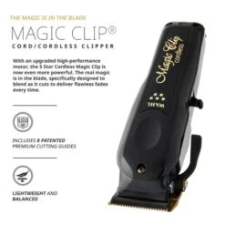 Máquina De Corte Profesional Clipper Magic Clip Negra Cordless Wahl 27 Máquina De Corte Profesional Clipper Magic Clip Negra Cordless Wahl -Gifts And Care-ES.com maquina de corte profesional clipper magic clip negra cordless wahl 11