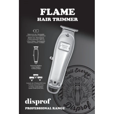 Máquina Retoques Profesional Trimmer Flame Disprof 8 Máquina Retoques Profesional Trimmer Flame Disprof - Imagen 6