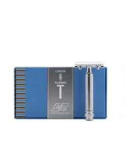 Maquinilla Afeitar Clásica Fatip Grande Cromada Peine Abierto