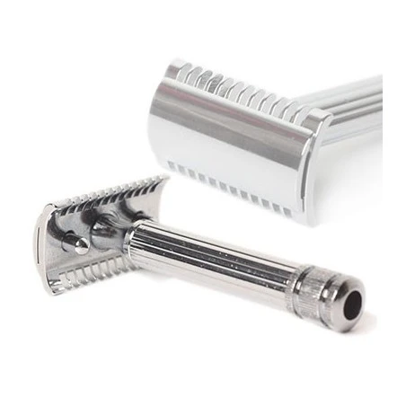 Maquinilla Afeitar Clásica Fatip Grande Cromada Peine Abierto 8 Maquinilla Afeitar Clásica Fatip Grande Cromada Peine Abierto - Imagen 6