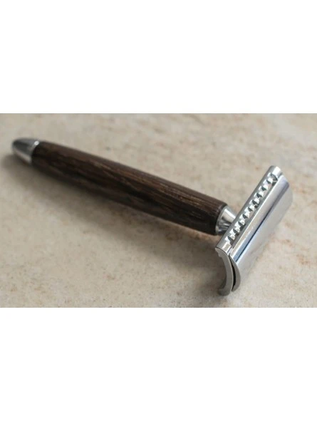 Maquinilla Afeitar Clásica Fatip "Gentile" Madera De Wengué Peine Cerrado 4 Maquinilla Afeitar Clásica Fatip "Gentile" Madera De Wengué Peine Cerrado - Imagen 2