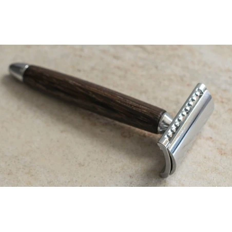 Maquinilla Afeitar Clásica Fatip "Gentile" Madera De Wengué Peine Cerrado 6 Maquinilla Afeitar Clásica Fatip "Gentile" Madera De Wengué Peine Cerrado - Imagen 4