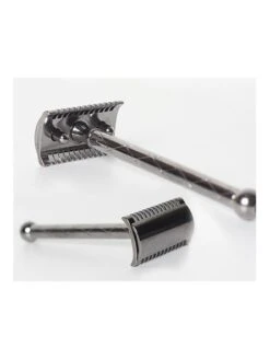 Maquinilla Afeitar Clásica Retro Fatip Negra Grande Niquelada Peine Abierto -Gifts And Care-ES.com maquinilla afeitar clasica retro fatip negra grande niquelada peine abierto 1 5