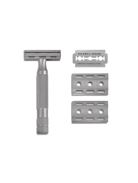Maquinilla Afeitar Clásica Rockwell 6S Cromo Mate 3 Maquinilla Afeitar Clásica Rockwell 6S Cromo Mate