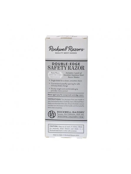 Maquinilla Afeitar Clásica Rockwell R1 White Chrome 7 Maquinilla Afeitar Clásica Rockwell R1 White Chrome - Imagen 5