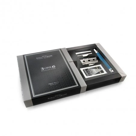 Maquinilla Clásica De Afeitar Acero Inoxidable Grooved Azul Edwin Jagger 12 Maquinilla Clásica De Afeitar Acero Inoxidable Grooved Azul Edwin Jagger - Imagen 10