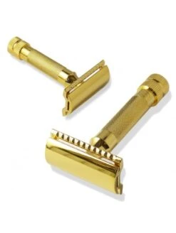 Maquinilla Clásica De Afeitar Merkur 34 Oro