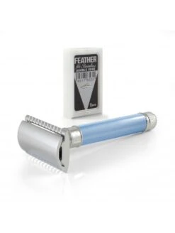 Maquinilla De Afeitar Edwin Jagger DELBE14BL Azul Mango Largo