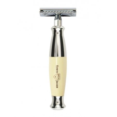 Maquinilla De Afeitar R367CR - Marfil, Cromo Edwin Jagger 4 Maquinilla De Afeitar R367CR - Marfil, Cromo Edwin Jagger - Imagen 2