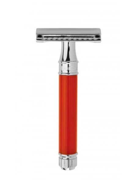 Maquinilla Clásica De Afeitar Edwin Jagger DE81 - Rojo, Cromo. 3 Maquinilla Clásica De Afeitar Edwin Jagger DE81 - Rojo, Cromo.