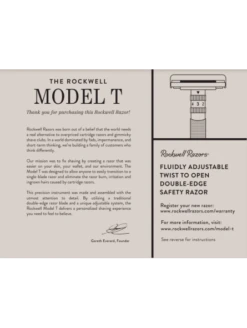 Maquinilla De Afeitar Model T2 Brushed Chrome Rockwell