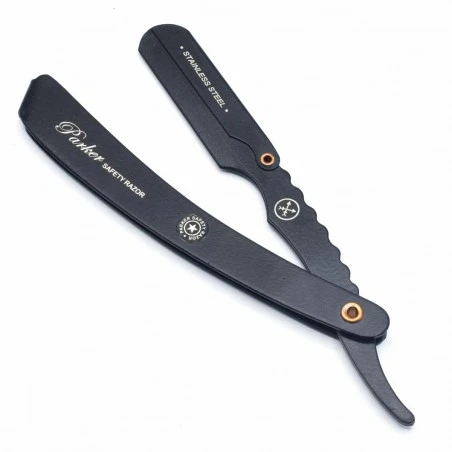 Navaja Barbero Acero Inoxidable Parker SRXBLK Negra 6 Navaja Barbero Acero Inoxidable Parker SRXBLK Negra - Imagen 4