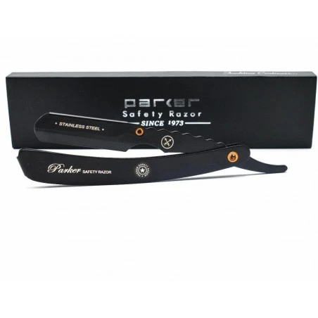 Navaja Barbero Acero Inoxidable Parker SRXBLK Negra 8 Navaja Barbero Acero Inoxidable Parker SRXBLK Negra - Imagen 6