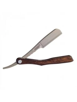 Navaja De Afeitar Feather Artist Club SS Madera Escocesa