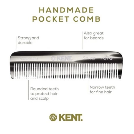 Peine De Bolsillo Todo Cabello Fino FOTG 112mm Kent 9 Peine De Bolsillo Todo Cabello Fino FOTG 112mm Kent - Imagen 7