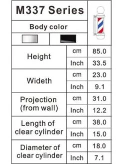 Polo Barbero Rojo & Blanco Con Esfera Epsilon -Gifts And Care-ES.com polo barbero rojo blanco con esfera epsilon 2