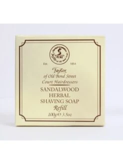Jabón Afeitar Sándalo Taylor Of Old Bond Street Recambio 100gr -Gifts And Care-ES.com recambio jabon afeitar sandalo 100gr 1