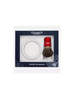 Set 3 Piezas Brocha De Tejón Gris Ruso, Bol De Porcelana Y J