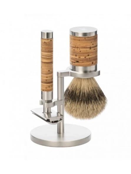 Set Afeitado Mühle Brocha Afeitar & Maquinilla Rocca Abedul 3 Set Afeitado Mühle Brocha Afeitar & Maquinilla Rocca Abedul