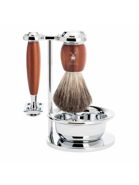 Set Afeitado Mühle Brocha Afeitar Tejón, Maquinilla Clásica, Soporte & Bol Serie Vivo 3 Set Afeitado Mühle Brocha Afeitar Tejón, Maquinilla Clásica, Soporte & Bol Serie Vivo