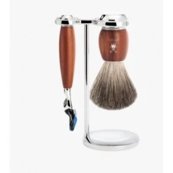 Gifts And Care-ES.com -Gifts And Care-ES.com set afeitado muehle brocha afeitar tejon maquinilla gillette fusion de madera de ciruelo 1
