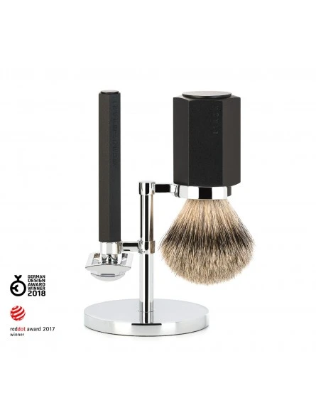 Set Afeitado Mühle Brocha Afeitar Tejón & Maquinilla Serie H 3 Set Afeitado Mühle Brocha Afeitar Tejón & Maquinilla Serie H