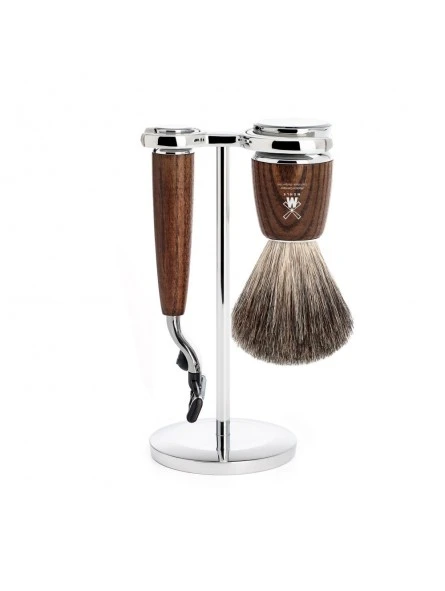 Set Afeitado Mühle Brocha De Afeitar, Soporte & Maquinilla M 3 Set Afeitado Mühle Brocha De Afeitar, Soporte & Maquinilla M