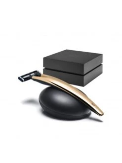 Set De Maquinilla De Afeitar R1 Oro 24 & Stand Bolin Webb