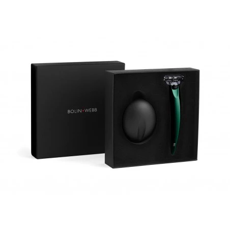 Set De Maquinilla De Afeitar R1 Verde Mate & Stand Bolin Web 5 Set De Maquinilla De Afeitar R1 Verde Mate & Stand Bolin Web - Imagen 3