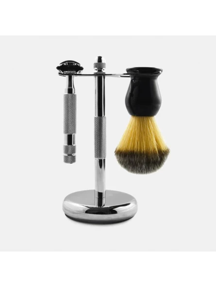 Soporte Para Brocha Y Maquinilla Rockwell Razors Blanco Cromado 4 Soporte Para Brocha Y Maquinilla Rockwell Razors Blanco Cromado - Imagen 2