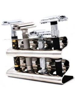 Stand Cromado Para 4 Maquinillas Parker -Gifts And Care-ES.com stand cromado para 4 maquinillas parker 1 1